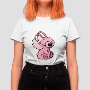 Polera Estampada Pareja Angel Stitch