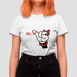 Polera estampada para pareja Minnie