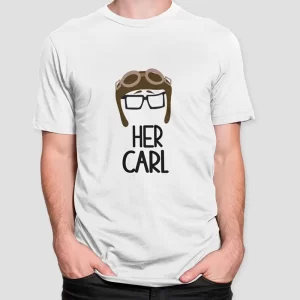 Polera estampada para parejas con diseño de Carl Up Aventura