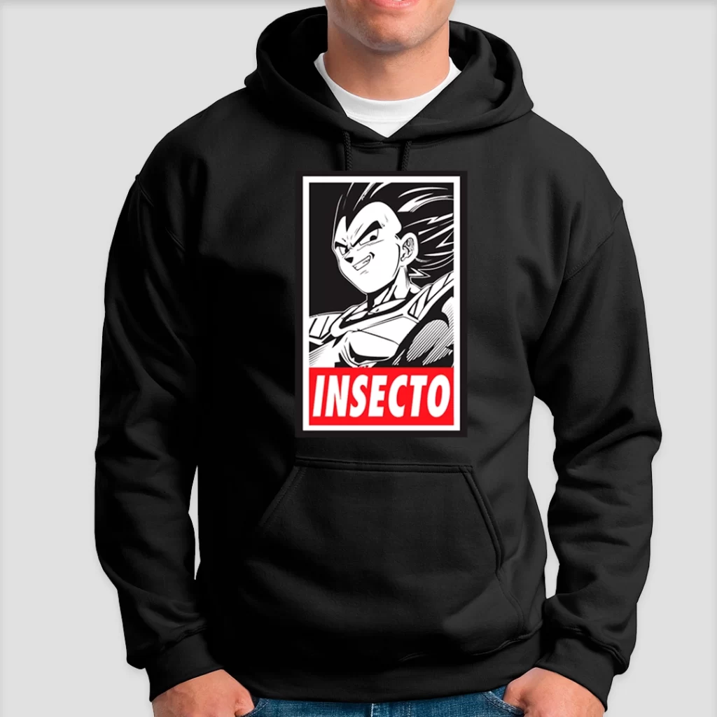 Polerón Estampado de Dragón Ball Vegeta Insecto