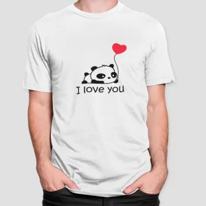 Polera Estampada para pareja Osito