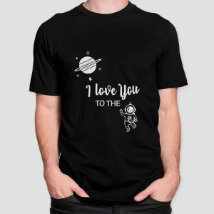 Polera Estampada para Parejas Astronauta