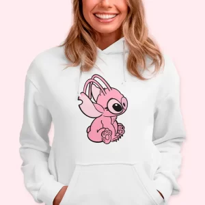 Poleron de Stitch y Angel, estampado para parejas Pigmentón