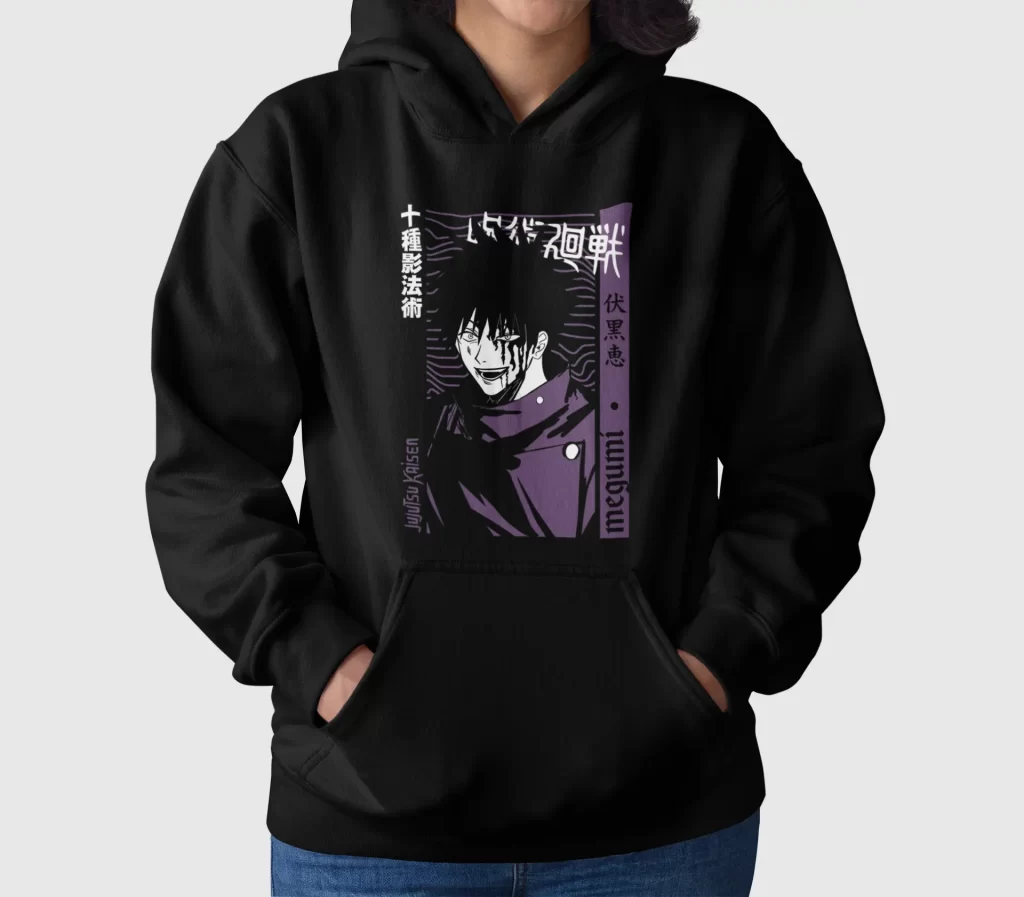 Poleron jujutsu kaisen Megumi para Hombre mujeres y niños anime