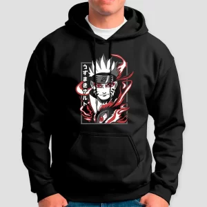 Polerón personalizado de algodón para Hombre de Uzumaki Naruto