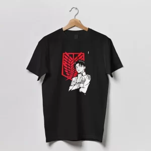 Polera Shingeki No Kyojin Levi Ackerman para hombres mujeres y niños