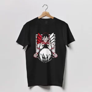 Polera Shingeki No Kyojin Eren Jaeger para hombres mujeres y niños
