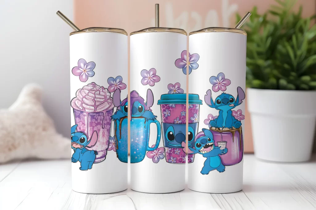 Vaso de Stitch TumblerSkinny Personalizado