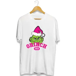 Polera El Grinch Navidad Blanco