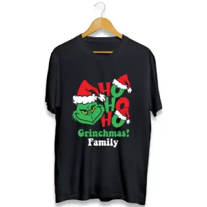 Polera Grinchmas Navidad Negro Family